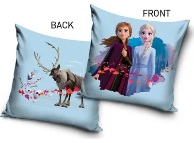 Produktbild von PHU CARBOTEX Kissenbezug Ice Kingdom Anna Elsa Sven und Olaf