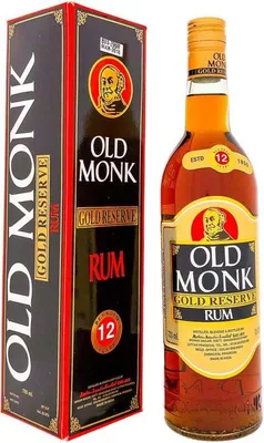 Produktbild von Old Monk Gold Reserve 12 Years + Box 700ml 42,8% Vol.
