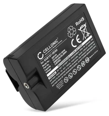 Image de CELLONIC 1x Batterie pour Domotique / Smart Home Compatible avec Ring Intercom, Stick Up Cam Battery, Spotlight Cam, 5AT3S3 - (6400mAh, 3.65V)