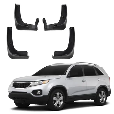 Image de Bavettes Garde-Boue Jeu De 4 Pcs Pour Kia Sorento 2014-2020 4pcs, Lavable, Facile é Assembler, Durable, 2 Avant + 2 Arriére