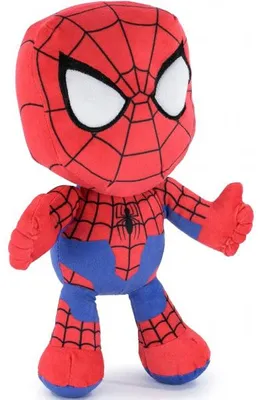 Image de Peluche spider-man : spiderman 30 cm - marvel - personnage dc - doudou licence