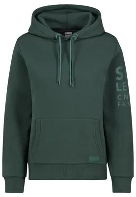 Produktbild von Sublevel Hoodie Kapuzenpullover mit Kängurutasche und Textprint Größe: L