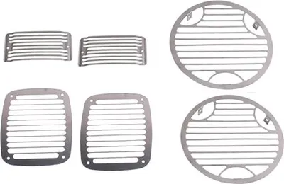 Produktbild von Jeep Wrangler TJ 96-06 Lampenschutzgitter Edelstahl glatt