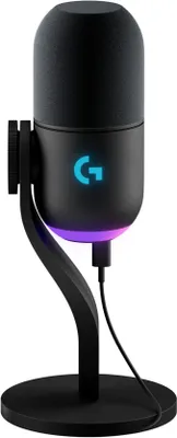 Productafbeelding van Yeti GX dynamische RGB-gamingmicrofoon met LIGHTSYNC, USB-microfoon voor streaming, supercardioïde richtkarakteristiek, USB plug-and-play voor PC/Mac – zwart