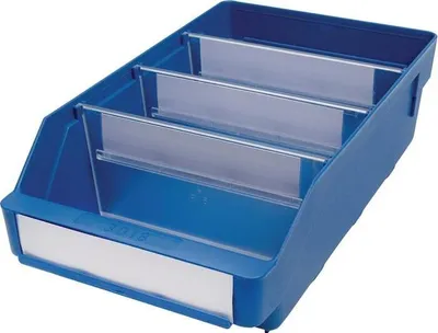 Produktbild von Regalkasten L300xB180xH95mm blau PP