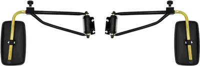 Productafbeelding van 2 x achteruitkijkspiegels voor tractoren en graafmachines, 285x150 mm, met verstelbare spiegelarm, spiegelhouder en verlenging