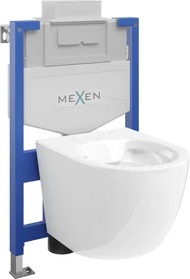 Image de Mexen Kit WC sur pied Felix XS-U avec cuvette Lena, Blanc - 6853322XX00