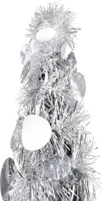 Imagen del producto de vidaXL Árbol de Navidad artificial tipo pop-up, color plateado, 150 cm, material: PET
