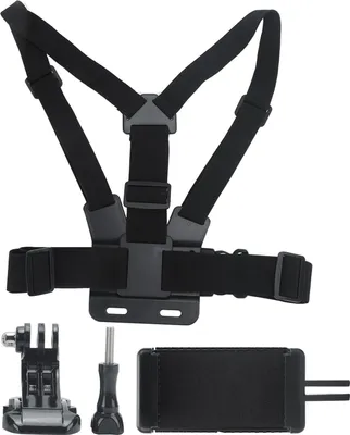 Obrázok produktu pre Držiak na telefón s klipom ABS a držiakom na hrudný pás pre mobilný športový fotoaparát
