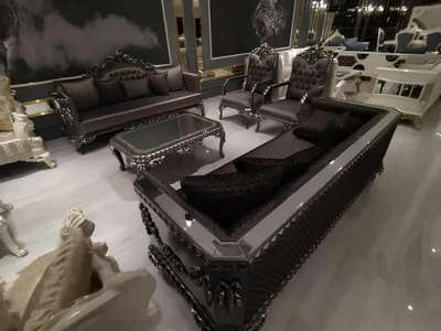 Produktbild von Prestigeträchtige 3+3+1 Wohnzimmer Garnitur Wohnzimmer set zwei Sofas und sessel