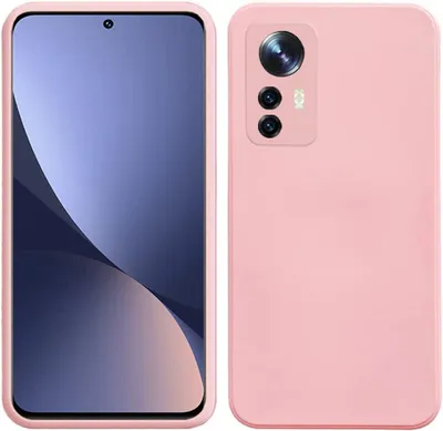 Obrázek produktu pro Pouzdro pro Xiaomi 12 Pro, měkké silikonové ochranné pouzdro z tekuté gumy Růžový
