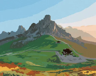 Produktbild von Zuty - Malen nach Zahlen - DOLOMITEN, 40x50 cm, ohne Keilrahmen