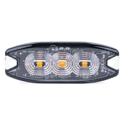 Produktbild von LED Warnleuchte LKW Slim 3W 3LED R65 R10 12-24V IP67 Amber Grillmontage
