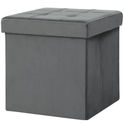 Produktbild von Klappbarer Sitzhocker mit Stauraum, Fußhocker Aufbewahrungsbox, Hocker