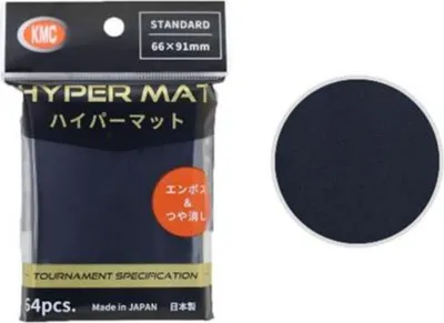 Produktbild von KMC Standard Sleeves - Hyper Mat Black (64)