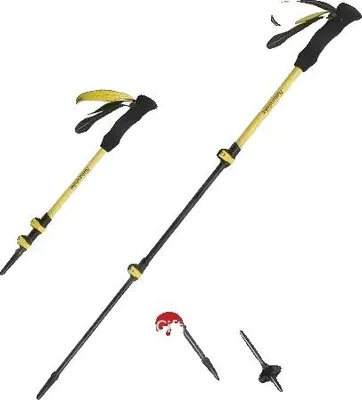 Produktbild von Trekkingstöcke, ultraleichtes Carbonfaser, verstellbar für Stabilität, 100cm-Gelb
