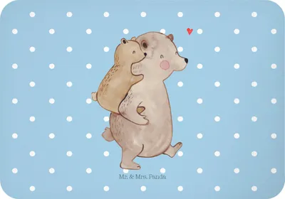 Produktbild von Mr. & Mrs. Panda magnet Papa Bär - Blau Pastell - Geschenk, Pinnwandmagnet, Geburtstag, whiteboardmagnet, Muttertag, Kühlschrankmagnet, zettelhalter, Vatertag, haftmagnet