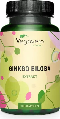 Obrázok produktu pre Vegavero Ginkgo Biloba Extract | 180 kapsúl | vegan