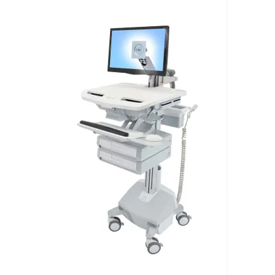 Produktbild von ERGOTRON StyleView Wagen mit LCD-Arm LiFe-Antrieb 2 Schublade EU SAU-EU
