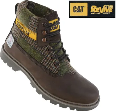 Produktbild von CAT Caterpillar Colorado 2.0 Harris Tweed Boots - Stiefel Leder Braun P111325 , EU 41 UK 7