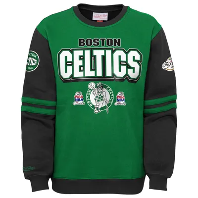 Produktbild von Mitchell & Ness Fleece Pullover PATCHES Boston Celtics - XL