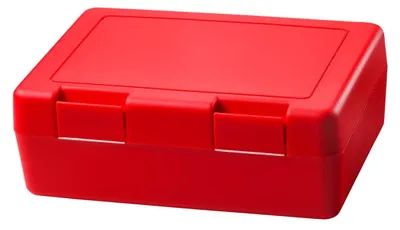 Produktbild von Brotdose Kinder "Dinnerbox" – BPA-FREI & GERMANY – Lunchbox mit sicherem Klickverschluss, robuste Pausenbox für Kinder & Erwachsene - standard-rot