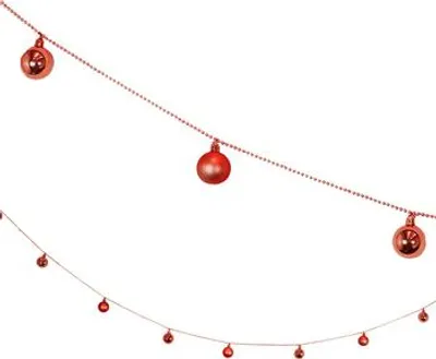 Immagine prodotto di Albero di Natale con catena Decorazione natalizia rossa