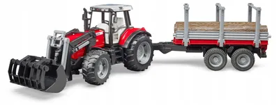 Produktbild von Bruder Traktor Massey Ferguson 7480 mit Anhänger