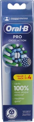 Zdjęcie produktu dla ORAL-B - Wymienne główki szczoteczki Oral-B Cross Action Ref XF 4CT - 8006540893036
