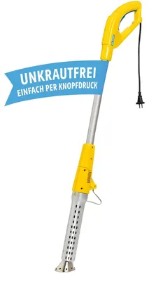 Produktbild von GLORIA Thermoflamm Electro, Elektrischer Unkrautvernichter mit 650 °C Hitzestrahl, Unkrautbrenner ohne Chemie, Fugenreiniger & Abflammgerät