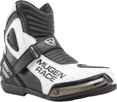 Produktbild von MUGENRACE Hurry perforierte Motorrad Stiefel, schwarz/weiß, 45