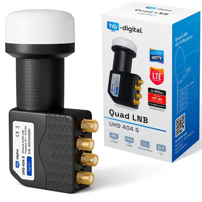 Produktbild von HB-DIGITAL UHD 404 S Quad LNB "SCHWARZ"