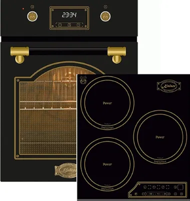 Produktbild von Kaiser Induktions Herd-Set EH 4796 AD Einbaubackofen 45 cm +KCT 4795 FI AD  Induktionskochfeld 45 cm