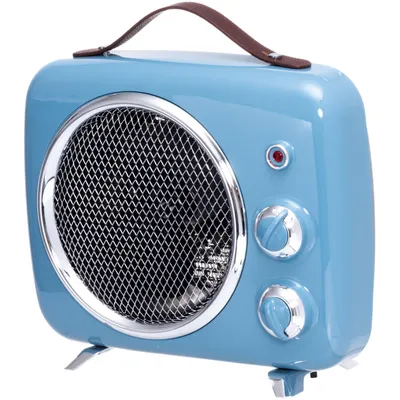Image de Radiateur soufflant rétro bleu 2000 W