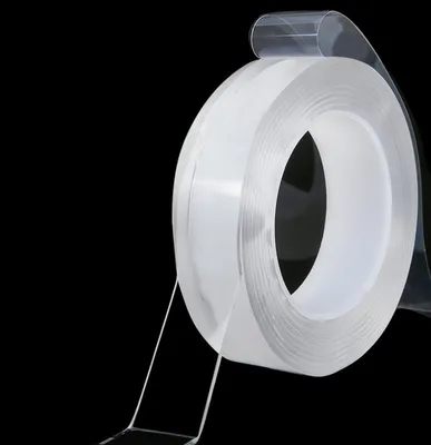 Produktbild von PRECORN Nano Doppelklebeband transparent – extra stark & ablösbar – 3 m doppelseitiges Montageband für Haushalt, Küche & Auto