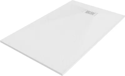 Produktbild von Mexen Hugo rechteckige Duschwanne SMC 160 x 80 cm, weiß, weiße Abdeckung - 42108016-W