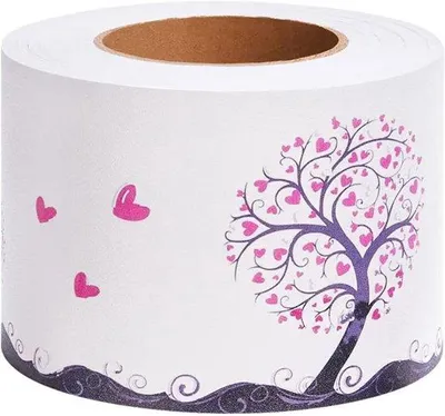 Produktbild von Selbstklebendes PVC Wandband - Selbstklebende Wanddekoration - Wandrandverkleidung - 10 cm x 1000 cm - Liefdesboom Wandsticker