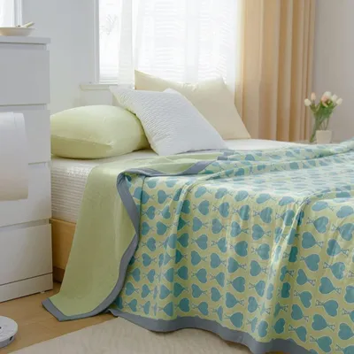 Immagine prodotto di Coperta in maglia di cotone per un'esperienza di sonno confortevole