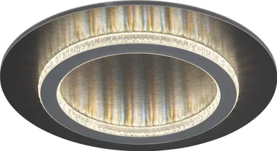 Immagine prodotto di Plafoniera LED, cristalli, antracite, nero, CCT, P 35 cm