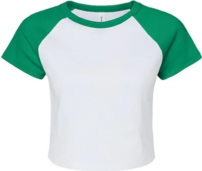 Zdjęcie produktu dla Koszulka damska Bella Micro Rib Raglan Baby Tee