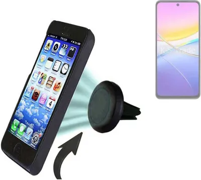 Produktbild von K-S-Trade kompatibel mit Vivo Y37 Pro 5G Auto Handy Halterung KFZ Halter Lüftungsgitterhalterung Air Vent mount Smartphone Halter
