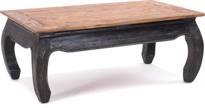 Produktbild von OPIUMTISCH "EAST" | 100x60cm (BxT), Mahagoni | Beistelltisch | Farbe: 04 schwarz-natur