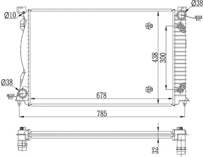 Image de NRF 53023 Radiateur Refroidissement moteur