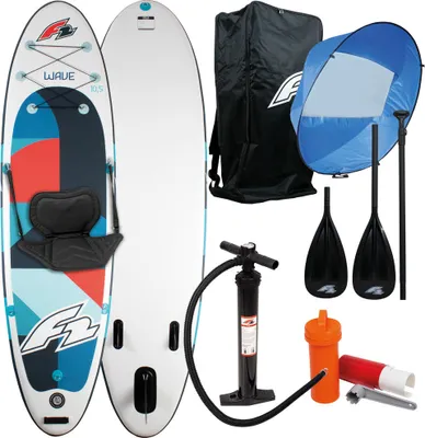 Produktbild von F2 Stand Up Paddle-SET (inkl. Sitz & Segel) 320cm Wave blue rund 10,5"