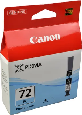 Produktbild von Canon PGI-72PC Tinte Foto-Cyan, Standardertrag, Foto zyan, Tinte auf Farbstoffbasis, 1 Stück(e), 351 Seiten