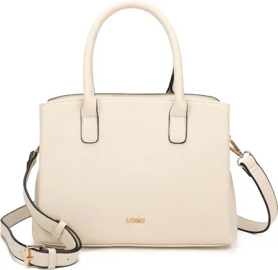 Image de L.CREDI sac à main sac à épaule bandoulière Polly Hand Bag Creme écru
