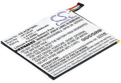 Zdjęcie produktu dla TECHTEK Bateria kompatybilny z [Acer] Iconia One 7 B1-750 zastępuje AP14E4K, kompatybilny z AP14E4K (1ICP4/86/94), kompatybilny z AP14E8K, kompatybi