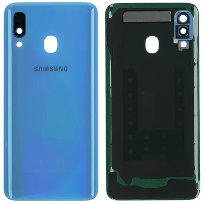 Produktbild von Samsung Galaxy A40 (SM-A405F) Backcover + Kameraglas + Kleber, Blau