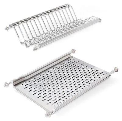 Immagine prodotto di Sgocciolatoio Emuca per armadi alti, modulo da 500 mm, acciaio inossidabile