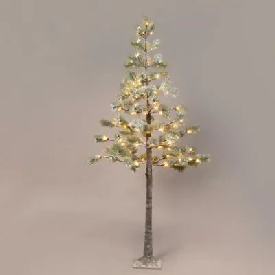 Productafbeelding van ACA Verlichting "Schneekiefer" 128 LED, 220–240 V, IP44, 26 x 26 x 240 cm, 3 meter bruin netsnoer, artikelnummer X10128144